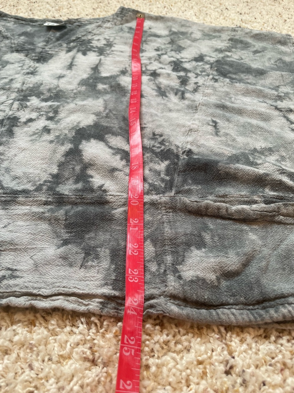 Oh My Gauze! Gray Tye-Dye
V-Neck Oversized Short Sleeve Pockets - Picture 9 of 9